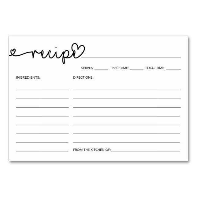 Carte Recette - Recettes Fêtes des mariées - Rusti (Devant)