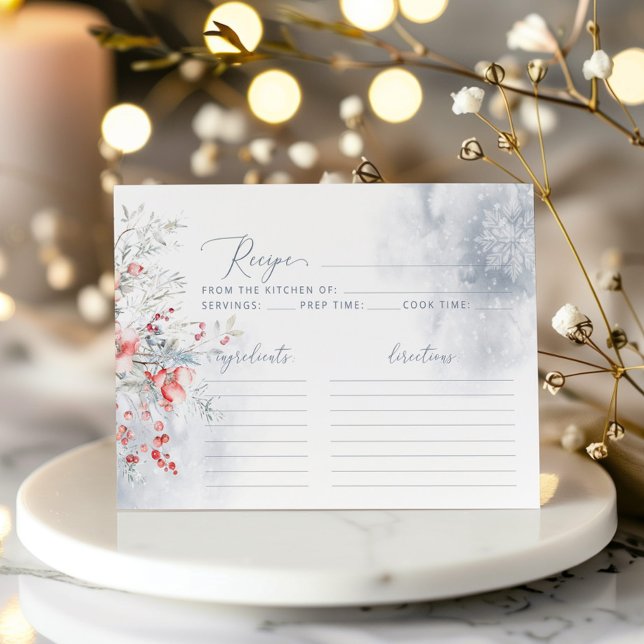 Carte Recette WinterSnow in Love pour la mariée (Créateur téléchargé)