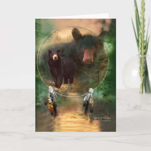 Carte Receveur rêveur - esprit de l'ours ArtCard (Devant)