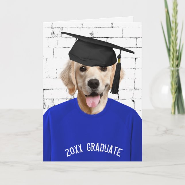 Carte récupérateur doré avec capuchon de graduation (Devant)