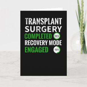 Carte Récupération de la chirurgie de transplantation   