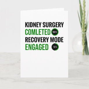 Carte Récupération de la chirurgie du rein   Cadeaux de 