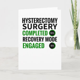 Carte Récupération de l'hystérectomie   Chirurgie Uterus