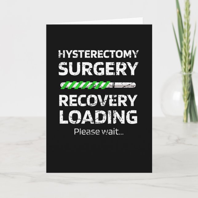 Carte Récupération de l'hystérectomie | Chirurgie Uterus (Devant)