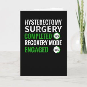 Carte Récupération de l'hystérectomie   Chirurgie Uterus