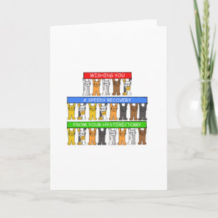 Carte Récupération Rapide De L'Hystérectomie Cute Cats