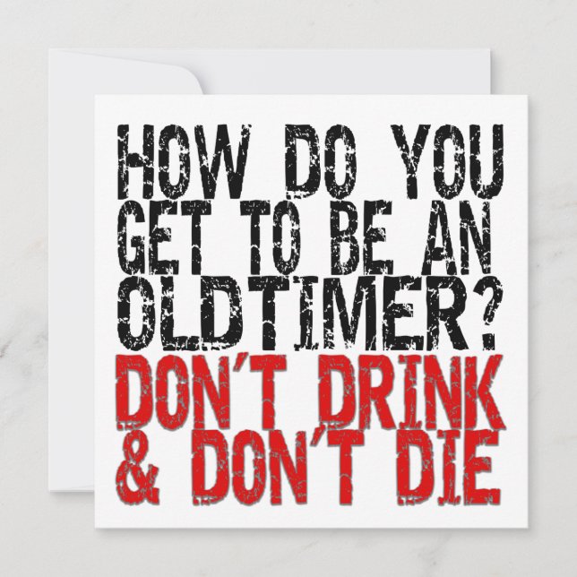 Carte Récupérer Vieux Timer plaisanter (Devant)