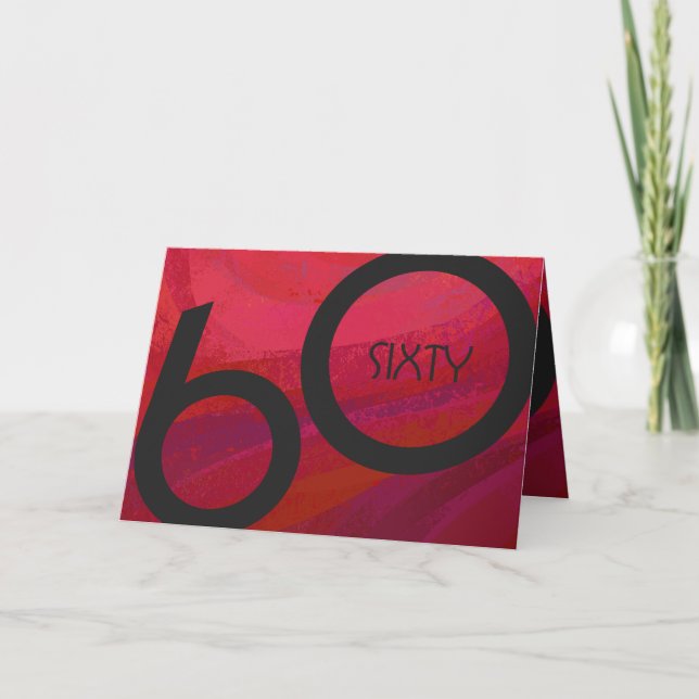 Carte Red 60 Dix Anniversaire (Devant)