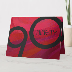Carte Red 90 Dix Anniversaire