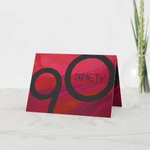 Carte Red 90 Dix Anniversaire