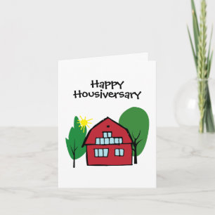 Carte Red Barn Happy Housiversary Appréciation du client