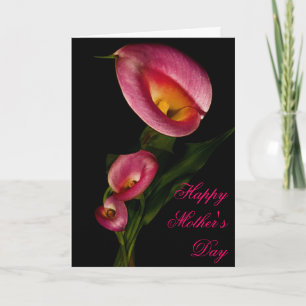 Carte Red Calla Lilly pour la fête des mères
