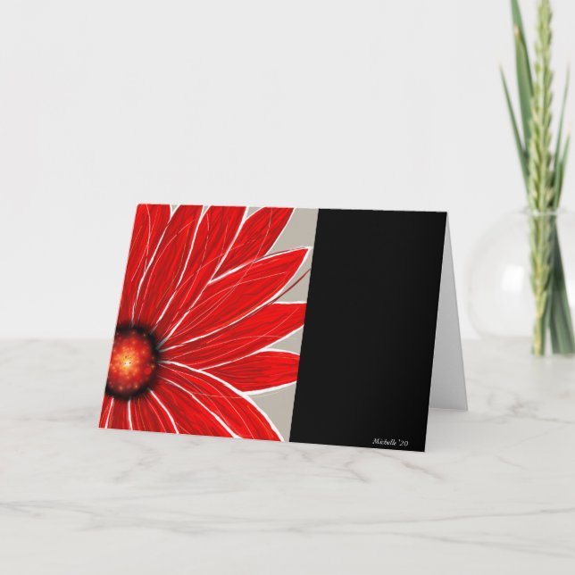 Carte Red Flower Burn (Devant)