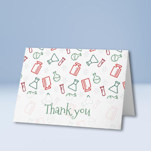 Carte Red Green Laboratoire Science Merci de Noël