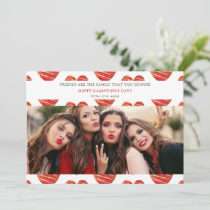 Carte Red Heart Best Friends Photo Happy Galentine's