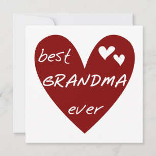 Carte Red Heart Meilleur Grand-mère T-shirts et cadeaux