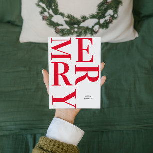 Carte Red Joyeux Joyeux Joyeux Joyeux Fêtes