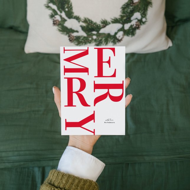 Carte Red Joyeux Joyeux Joyeux Joyeux Fêtes (Créateur téléchargé)