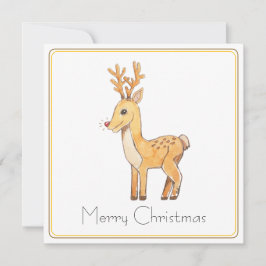 Carte Red Nose Reindeer 