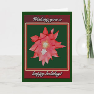 Carte Red Queen of the Night Happy Holiays Card