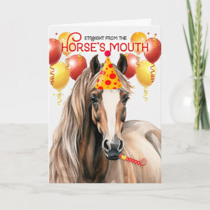 Carte Red Roan Quarter Cheval drôle Anniversaire