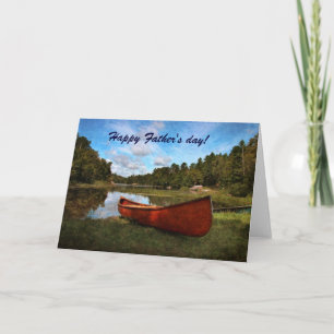 Carte Red rustic canoe