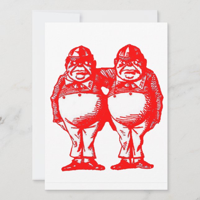 Carte Red Tweedle Dee & Tweedle Dum (Devant)
