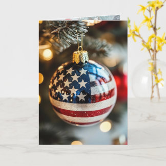 Carte Red White Blue Merry Christmas to You!