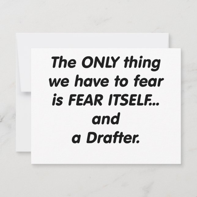 Carte rédacteur de peur (Devant)