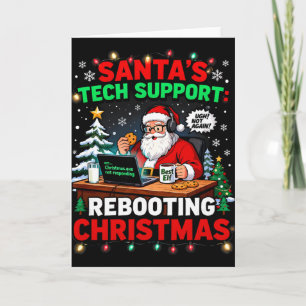 Carte Redémarrage Drôle du support technique de Santa No