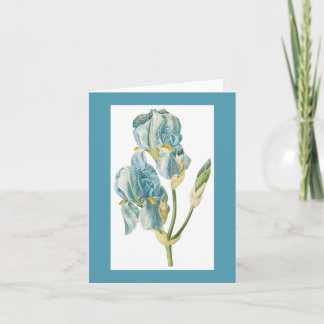 Carte Redoute iris Notecard