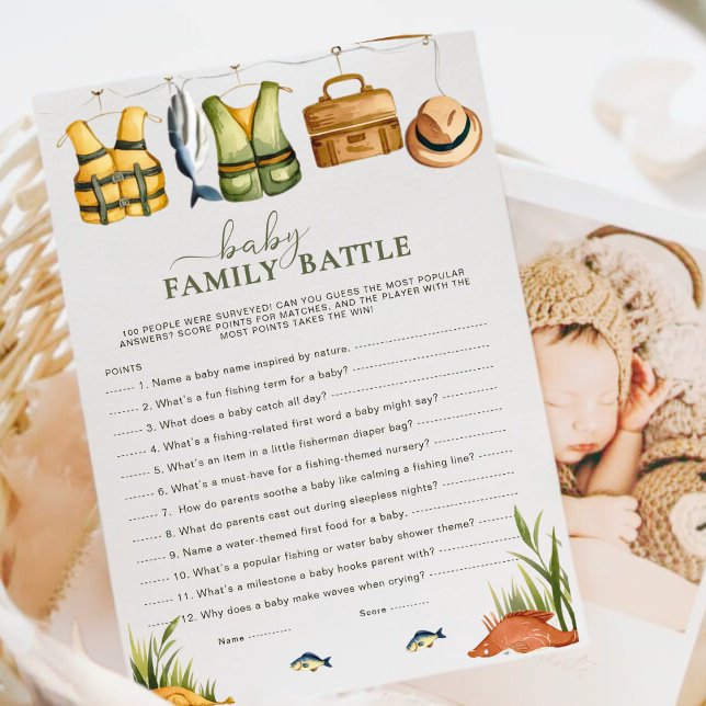 Carte Reel Excité Baby Family Battle Pêche Thème Jeu (Créateur téléchargé)