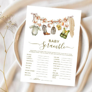 Carte Reel Excité Mot de pêche Scramble Baby Jeu