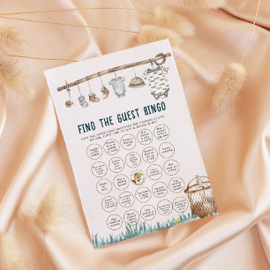 Carte Reel Fun Trouver Le Baby shower Invité Bingo