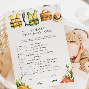 Carte Reel Nom Excité Que Bébé Chanson Douche Jeu