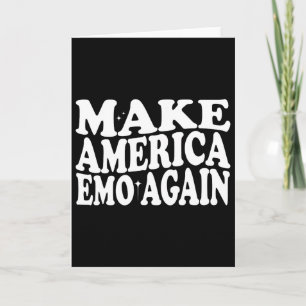 Carte Refaire l'Amérique Emo Encore Drôle Goth Nous Disa