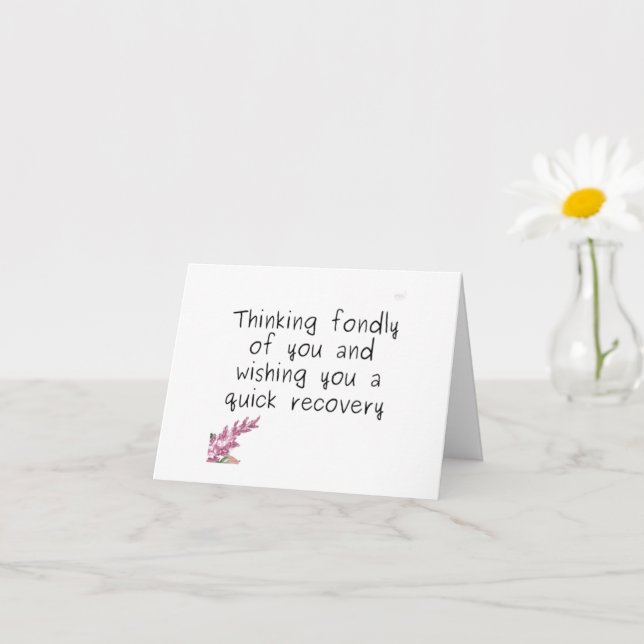 CARTE RÉFLÉCHIR À "VOUS" SE METTRE BIENTÔT BIEN (Petite plante)