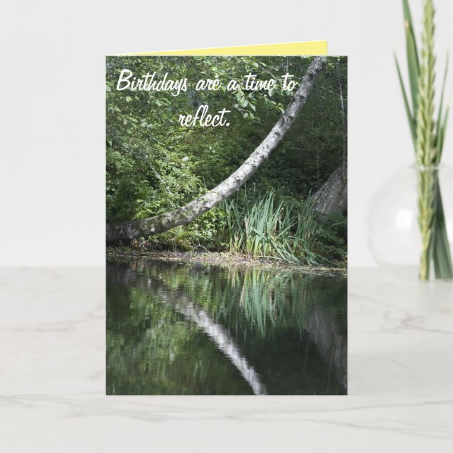 Carte Réflexion d'anniversaire (Devant)