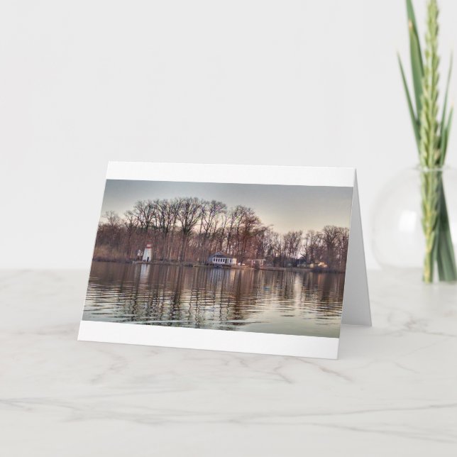 Carte Réflexions de chute sur le lac pine (Devant)