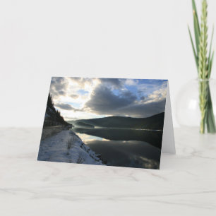 Carte Réflexions sur le coucher du soleil