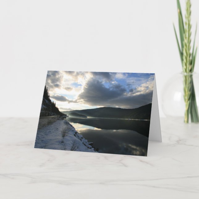 Carte Réflexions sur le coucher du soleil (Devant)