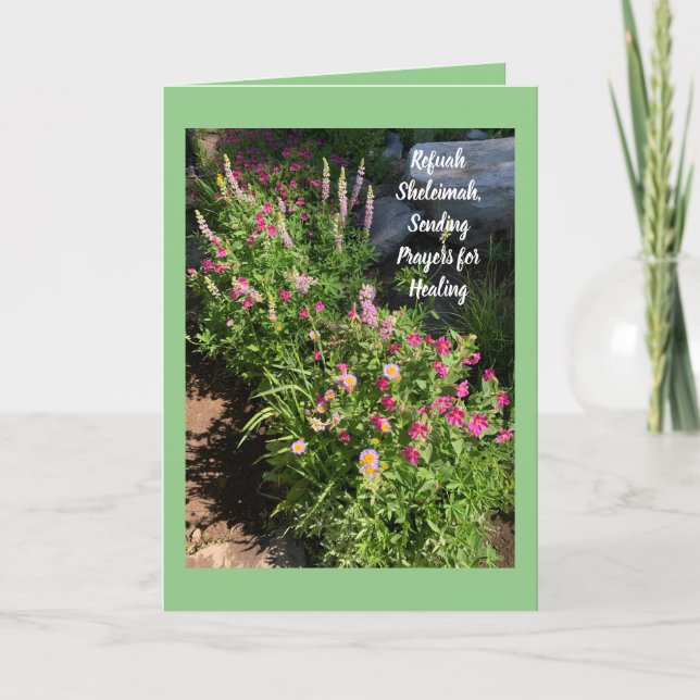 Carte Refuah Sheleimah, envoyer la guérison (Devant)