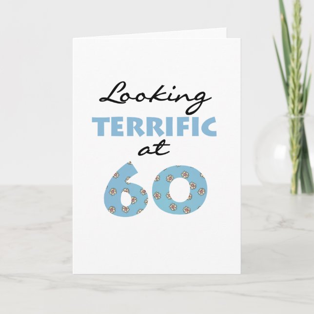 Carte Regard magnifique à 60 (Devant)