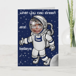 Carte Regarde maman ! Je suis un astronaute !
