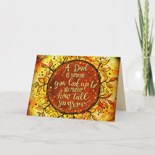 Carte "Regarde papa" Fête des pères Inspirivée (Devant)