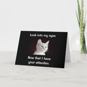 CARTE "REGARDEZ DANS MES YEUX LES SOUHAITS D'ANNIVERSAIR