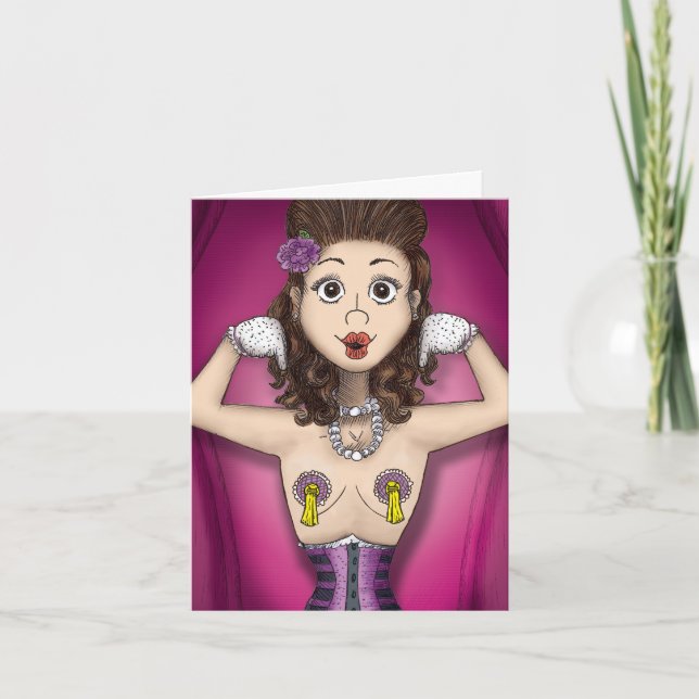 Carte Regardez mA, aucun soutien-gorge ! (carte de note) (Devant)