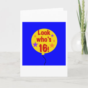 Carte Regardez qui a 16 ans