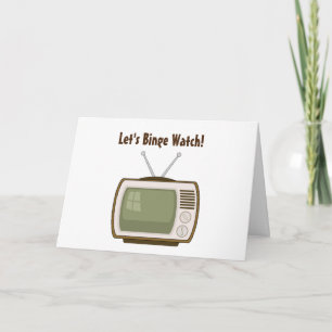 Carte Regardons la télé à la frénésie