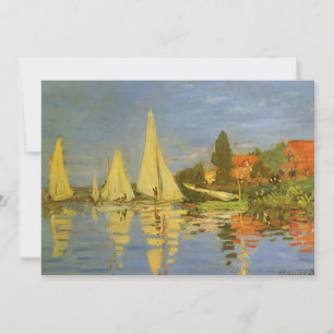 Carte Régate à Argenteuil par Claude Monet